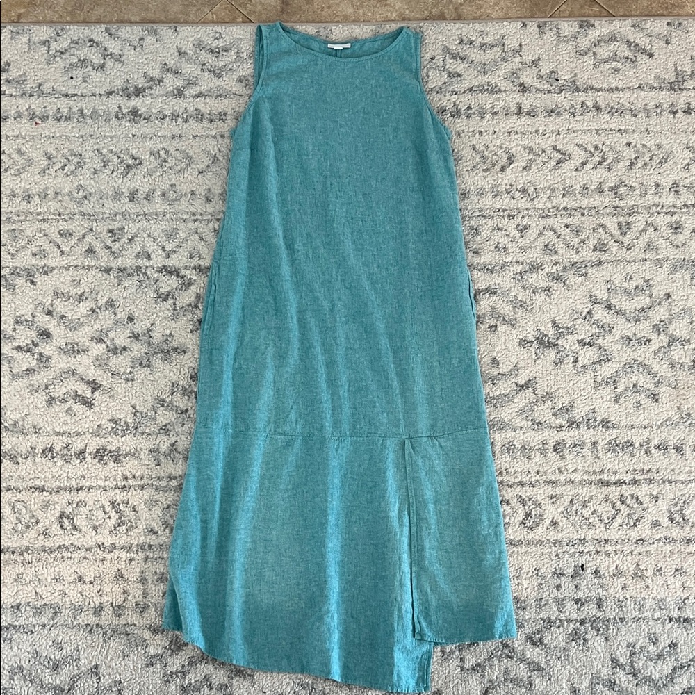 J. Jill Teal Sleeveless Dress